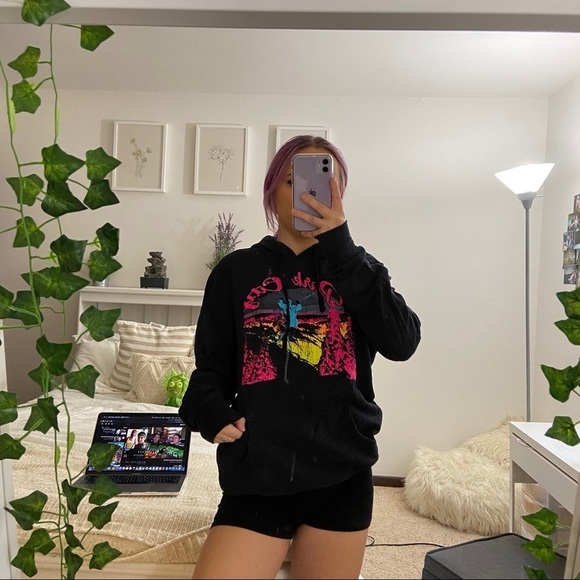 Urban Outfitters Oversized Graphic Black Hoodie - Picture 3 of 7